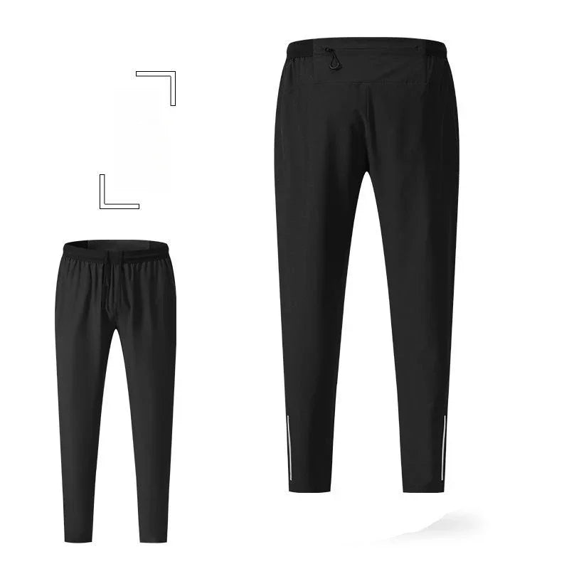 Men’s Fitness Jogger Sweatpants with Zipper Pockets