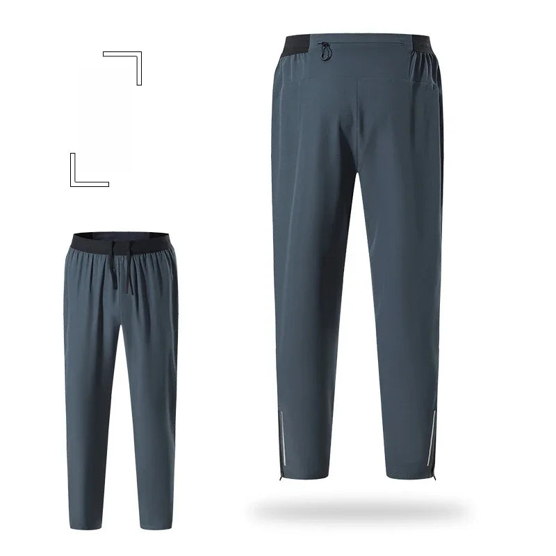 Men’s Fitness Jogger Sweatpants with Zipper Pockets